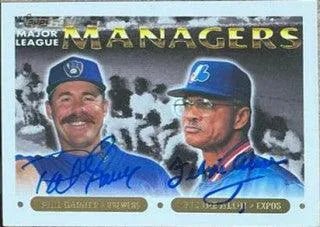 Felipe Alou & Phil Garner Dual Signed 1993 Topps Gold Baseball Card