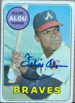 Felipe Alou Signed 1969 Topps Baseball Card - Atlanta Braves