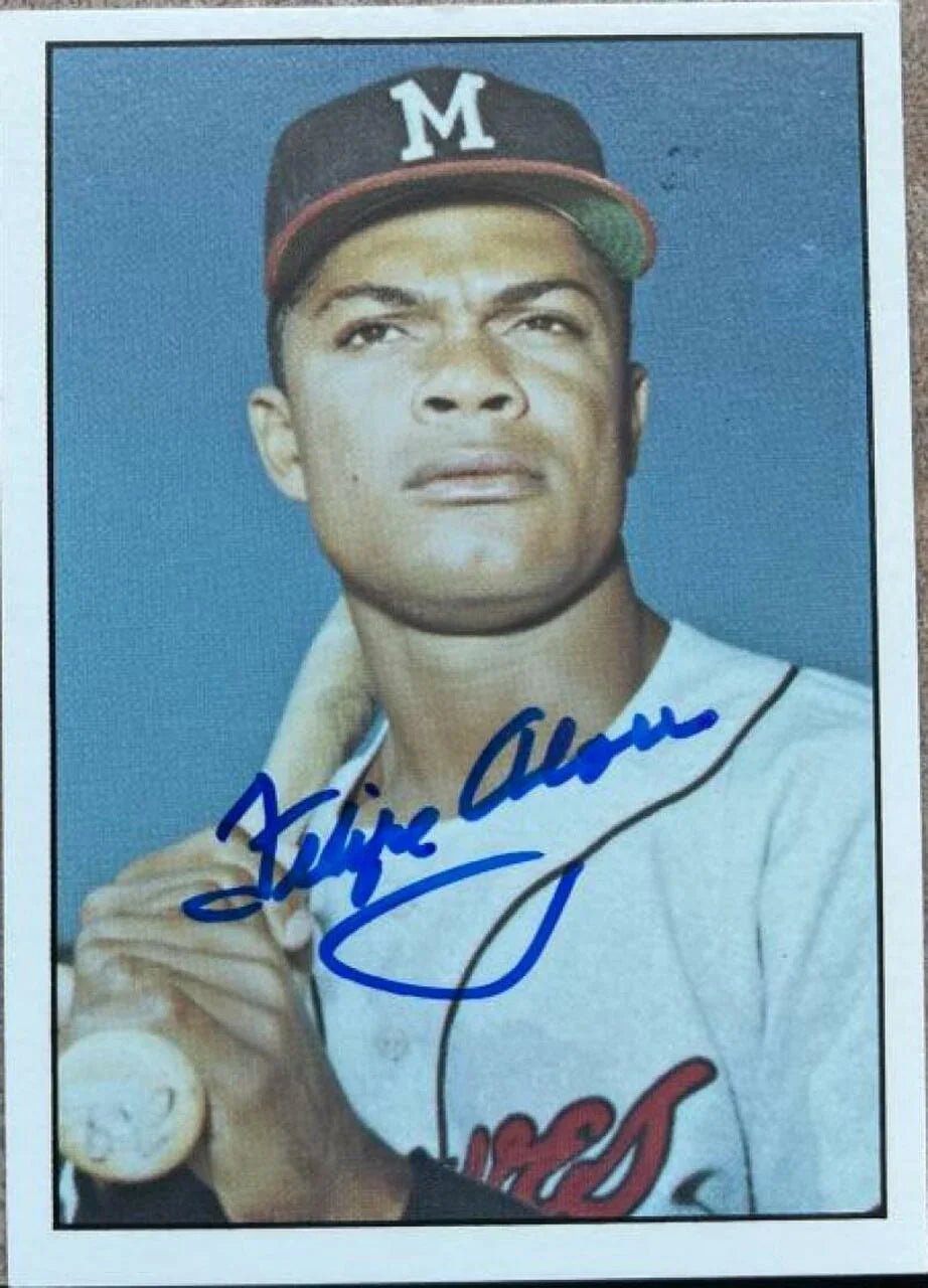 Felipe Alou Signed 1978 TCMA The 60s I Baseball Card - Milwaukee Braves