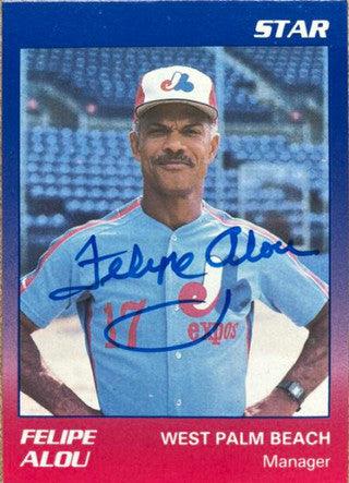 Felipe Alou Signed 1989 Star Baseball Card - West Palm Beach Expos - PastPros