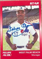 Felipe Alou Signed 1990 Star Baseball Card - West Palm Beach Expos