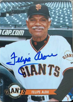Felipe Alou Signed 2003 Keebler Baseball Card - San Francisco Giants
