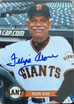 Felipe Alou Signed 2003 Keebler Baseball Card - San Francisco Giants - PastPros