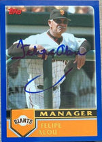 Felipe Alou Signed 2003 Topps Traded & Rookies Baseball Card - San Francisco Giants - PastPros