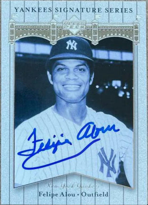 Felipe Alou Signed 2003 Upper Deck Signature Edition Baseball Card - New York Yankees