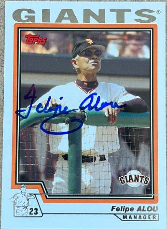 Felipe Alou Signed 2004 Topps Baseball Card - San Francisco Giants - PastPros