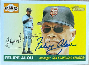 Felipe Alou Signed 2004 Topps Heritage Baseball Card - San Francisco Giants - PastPros