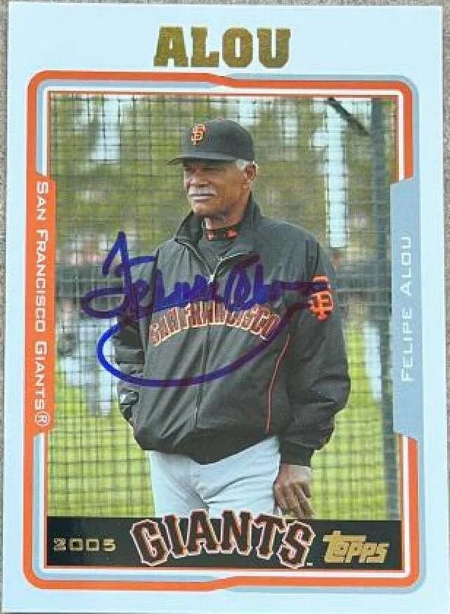 Felipe Alou Signed 2005 Topps Baseball Card - San Francisco Giants