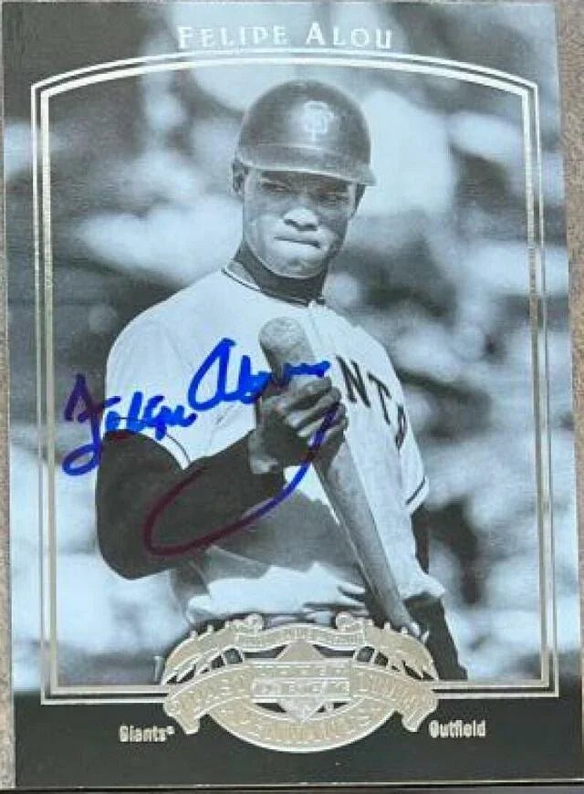 Felipe Alou Signed 2005 Upper Deck Past Time Pennants Baseball Card - San Francisco Giants