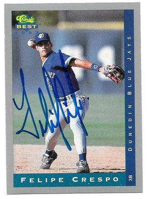 Felipe Crespo Signed 1993 Classic Best Baseball Card
