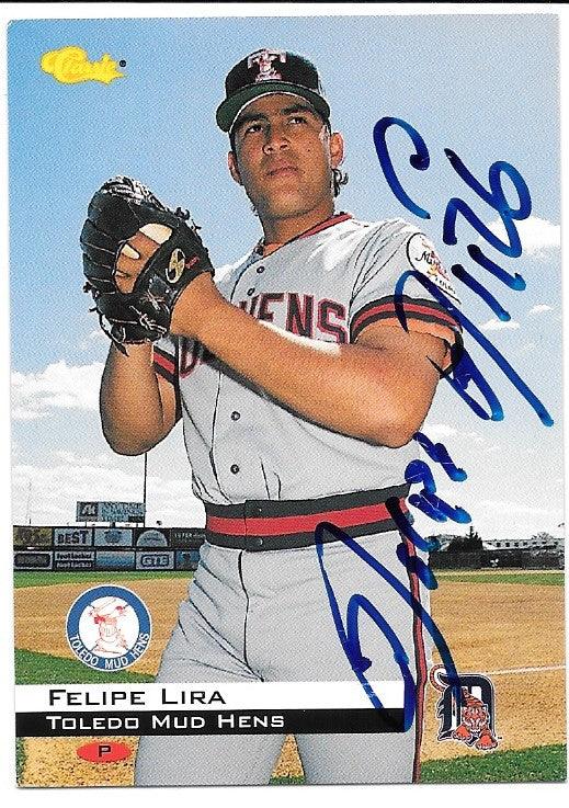 Felipe Lira Signed 1994 Classic Baseball Card - Toledo Mud Hens - PastPros