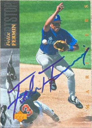 Felix Fermin Signed 1994 Upper Deck Baseball Card - Seattle Mariners - PastPros