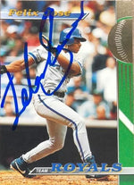 Felix Jose Signed 1993 Topps Stadium Club Baseball Card - Kansas City Royals