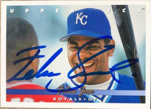 Felix Jose Signed 1993 Upper Deck Baseball Card - Kansas City Royals - PastPros