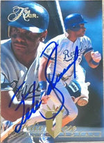Felix Jose Signed 1994 Flair Baseball Card - Kansas City Royals