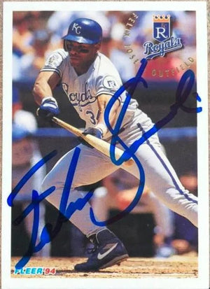 Felix Jose Signed 1994 Fleer Baseball Card - Kansas City Royals