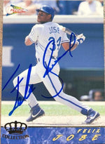 Felix Jose Signed 1994 Pacific Crown Baseball Card - Kansas City Royals - PastPros
