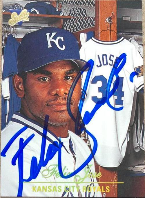 Felix Jose Signed 1994 Studio Baseball Card - Kansas City Royals - PastPros