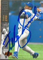Felix Jose Signed 1994 Upper Deck Baseball Card - Kansas City Royals
