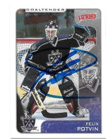 Felix Potvin Signed 2001-02 Upper Deck Victory Hockey Card - Los Angeles Kings - PastPros