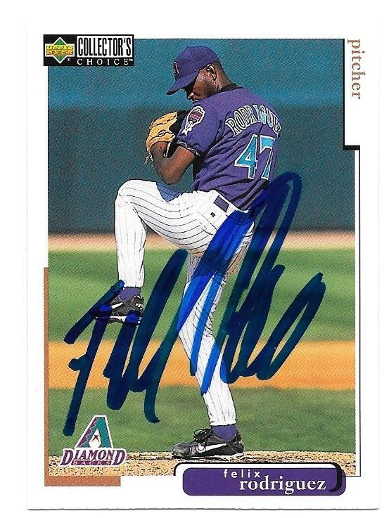 Felix Rodriguez Signed 1998 Collector's Choice Baseball Card - Arizona Diamondbacks - PastPros