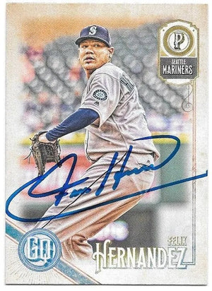 Felix Rodriguez Signed 2018 Gypsy Queen Baseball Card - Seattle Mariners
