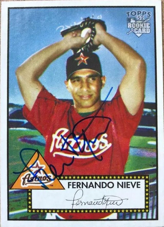 Fernando Nieve Signed 2006 Topps 1952 Edition Baseball Card - Houston Astros