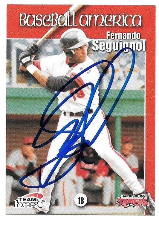 Fernando Seguignol Signed 1999 Team Best Baseball America Baseball Card