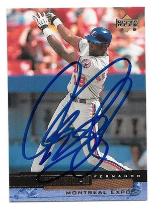 Fernando Seguignol Signed 2000 Upper Deck Baseball Card - Montreal Expos