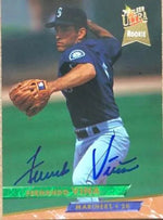 Fernando Vina Signed 1993 Fleer Ultra Baseball Card - Seattle Mariners