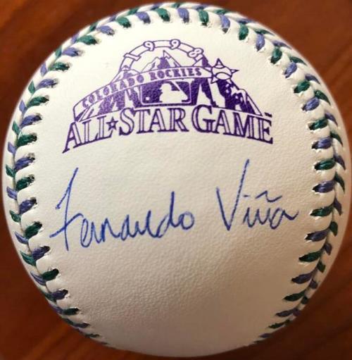 Fernando Vina Signed 1998 All-Star Game Baseball - St Louis Cardinals - PastPros