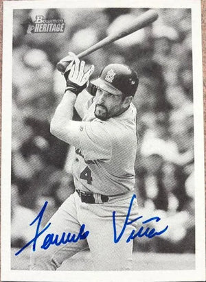 Fernando Vina Signed 2001 Bowman Heritage Baseball Card - St Louis Cardinals - PastPros