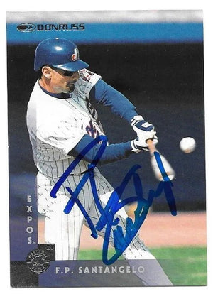 FP Santangelo Signed 1997 Donruss Baseball Card - Montreal Expos