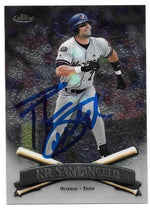 F.P. Santangelo Signed 1997 Topps Finest Baseball Card -  Montreal Expos