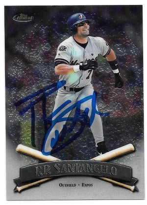 F.P. Santangelo Signed 1997 Topps Finest Baseball Card -  Montreal Expos