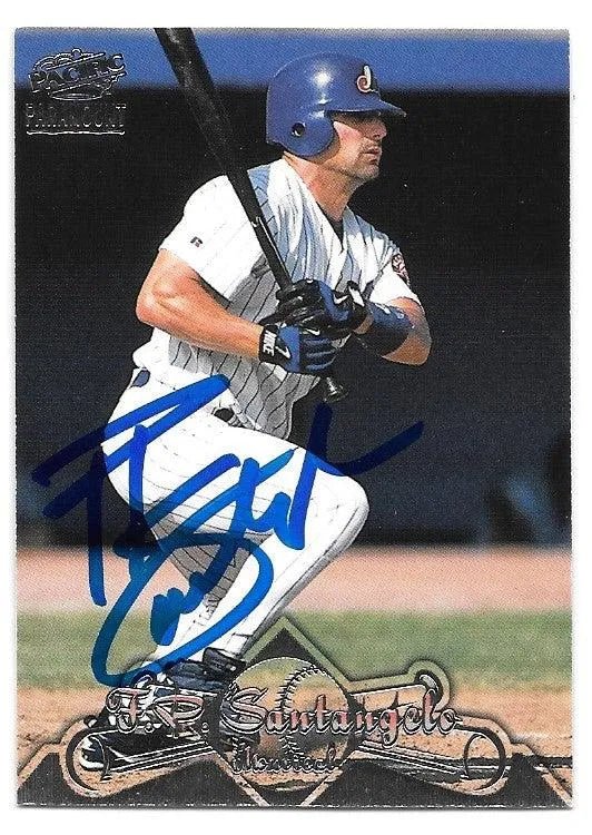 F.P. Santangelo Signed 1998 Pacific Paramount Baseball Card -  Montreal Expos