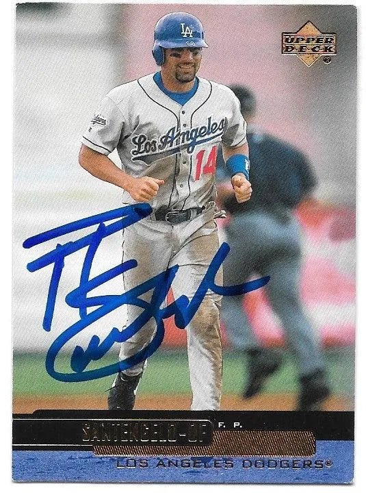 F.P. Santangelo Signed 2000 Upper Deck Baseball Card - Los Angeles Dodgers