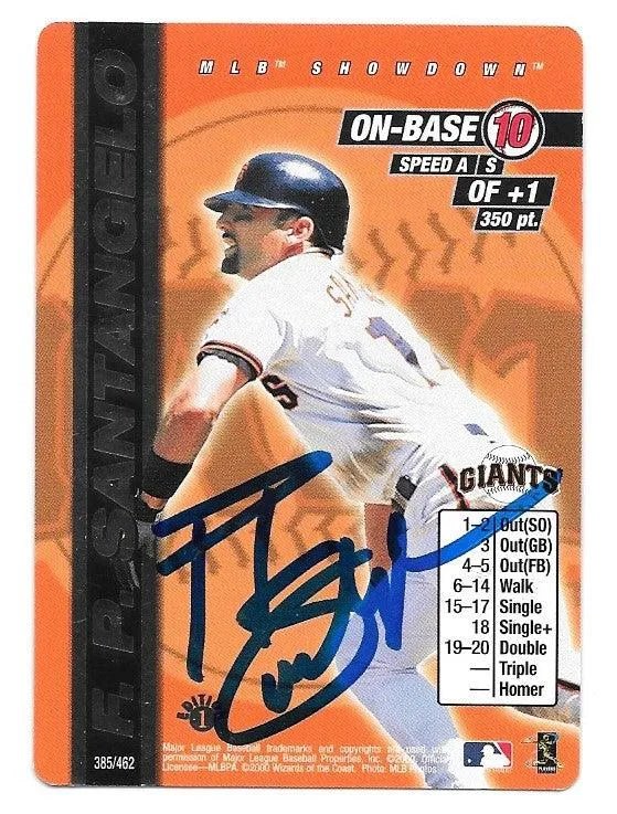 F.P. Santangelo Signed 2000 Upper Deck MLB Showdown 1st Edition Baseball Card - San Francisco Giants