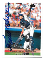 Francisco Cabrera Signed 1993 Upper Deck Baseball Card - Atlanta Braves - PastPros