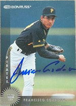 Francisco Cordova Signed 1997 Donruss Baseball Card - Pittsburgh Pirates - PastPros