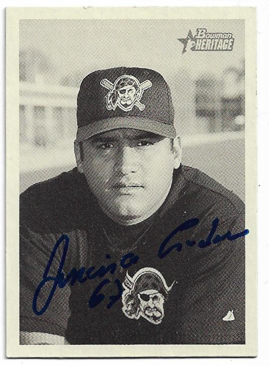 Francisco Cordova Signed 2001 Bowman Heritage Baseball Card - Pittsburgh Pirates - PastPros