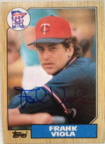 Frank Viola Signed 1987 Topps Baseball Card - Minnesota Twins