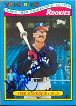 Fred Manrique Signed 1988 Topps Toys R Us Rookies Baseball Card - Chicago White Sox