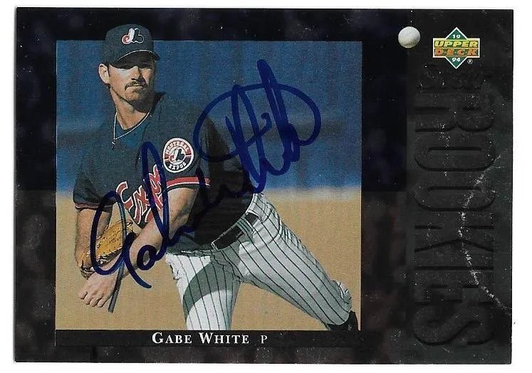 Gabe White Signed 1994 Upper Deck Baseball Card - Montreal Expos