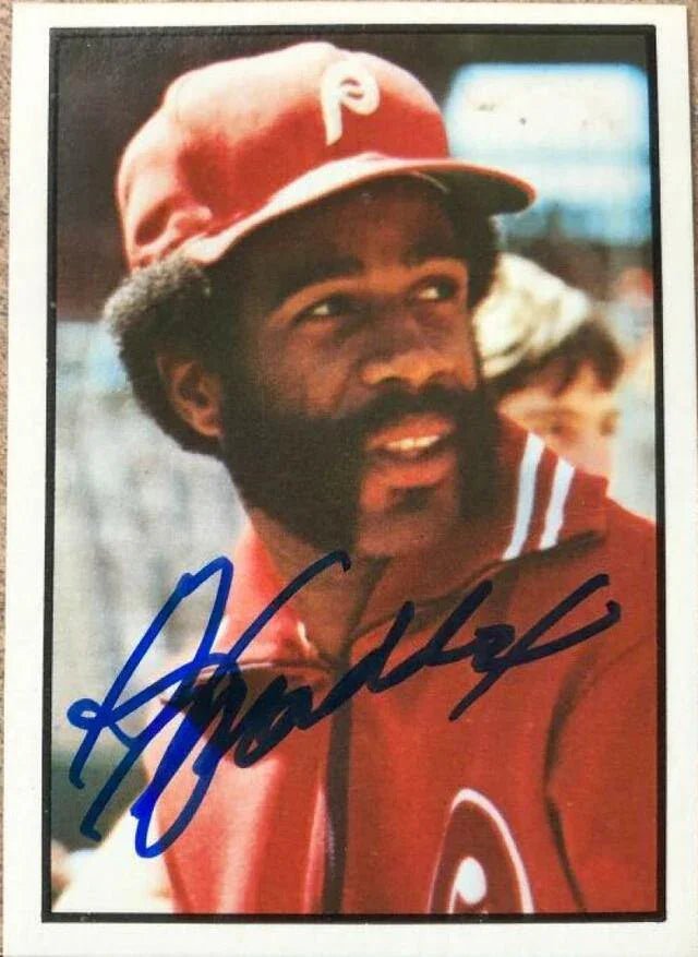 Garry Maddox Signed 1978 SSPC Baseball Card - Philadelphia Phillies