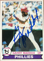 Garry Maddox Signed 1979 Topps Baseball Card - Philadelphia Phillies - PastPros