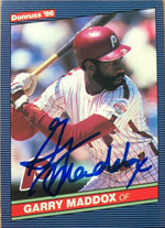 Garry Maddox Signed 1986 Donruss Baseball Card - Philadelphia Phillies - PastPros