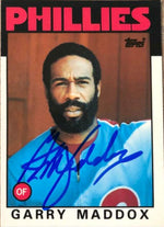Garry Maddox Signed 1986 Topps Tiffany Baseball Card - Philadelphia Phillies - PastPros