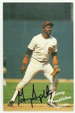 Garry Templeton Signed San Diego Padres Postcard - Team Issued