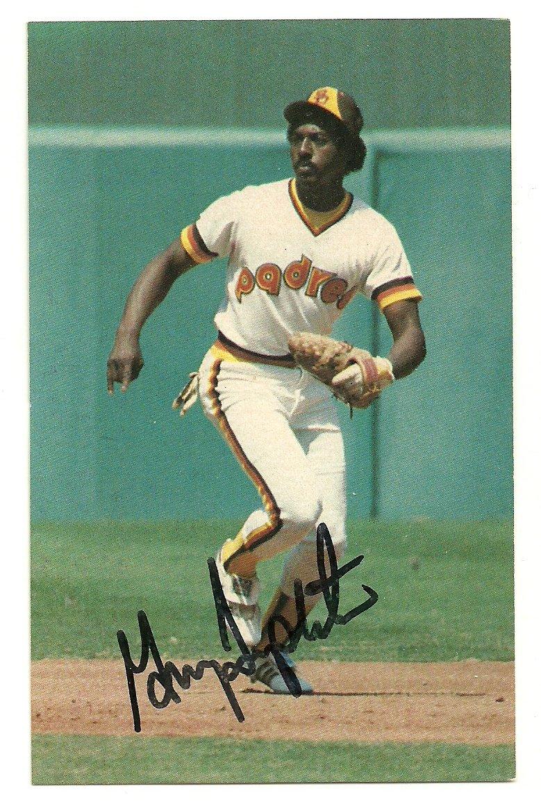 Garry Templeton Signed San Diego Padres Postcard - Team Issued - PastPros